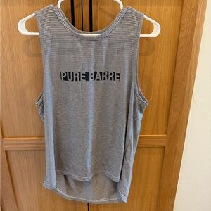 Pure Barre striped tank top